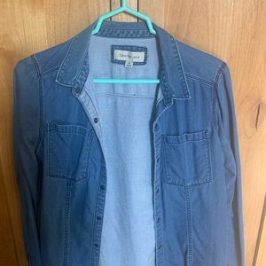 Dental m button up shirt